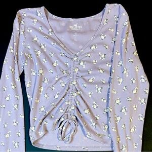 Hollister Ladies Floral Blouse Baby Tee